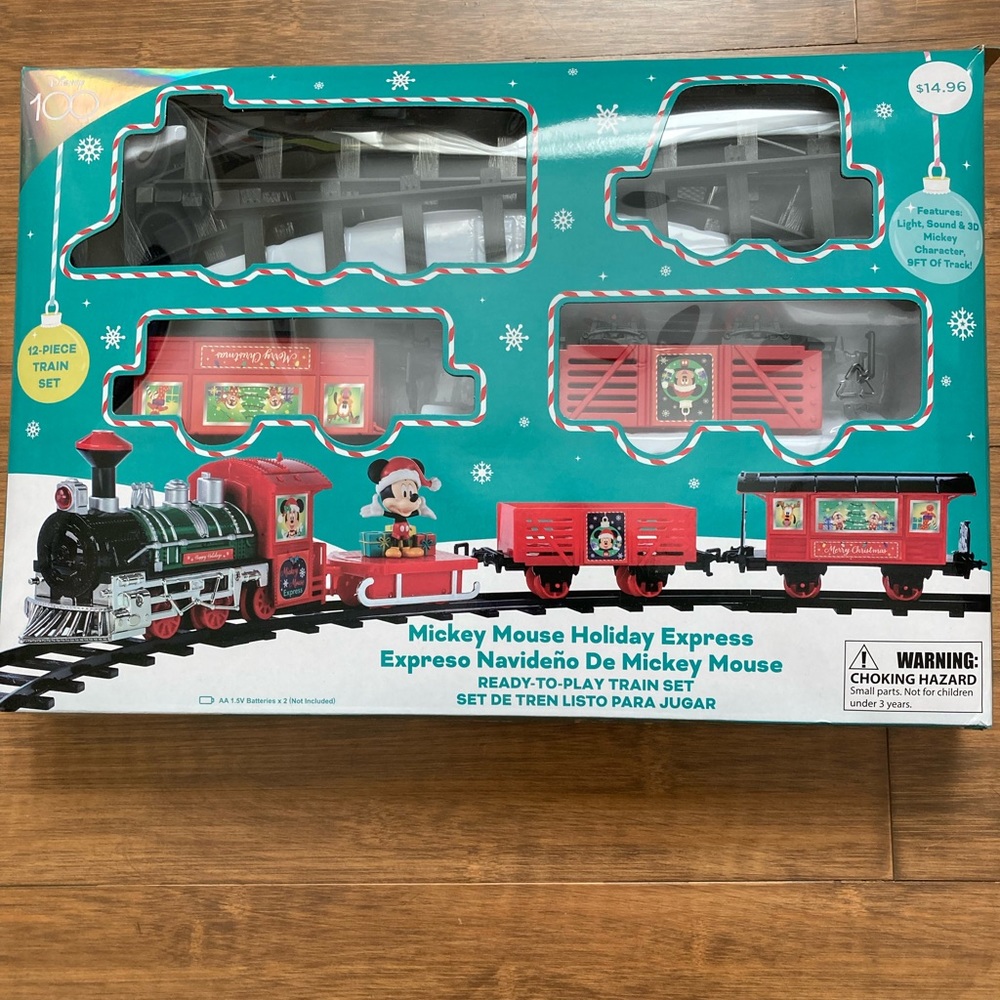 Mickey Mouse holiday express train set